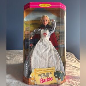 Mattel Barbie CIVIL WAR NURSE American Stories Collection 14612 NRFB 1995.